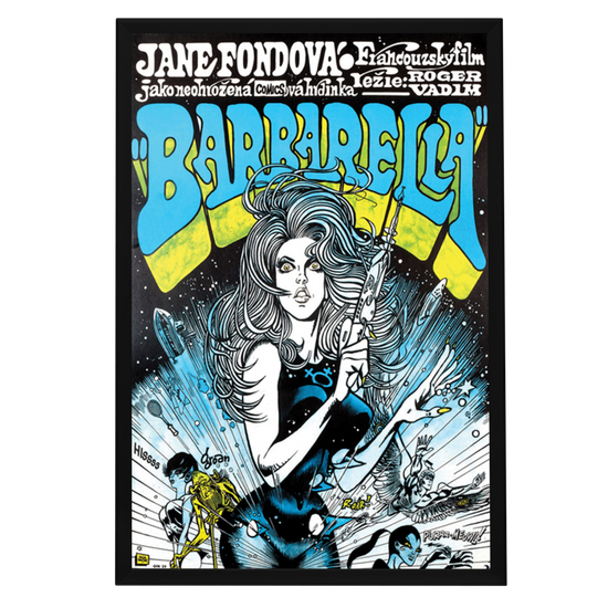 "Barbarella" (1968) Framed Movie Poster