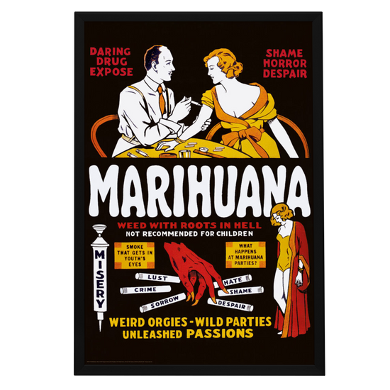 "Marihuana" (1936) Framed Movie Poster