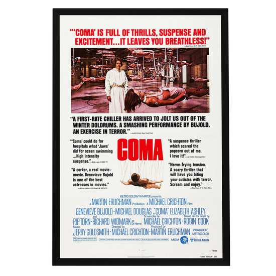 "Coma" (1977) Framed Movie Poster