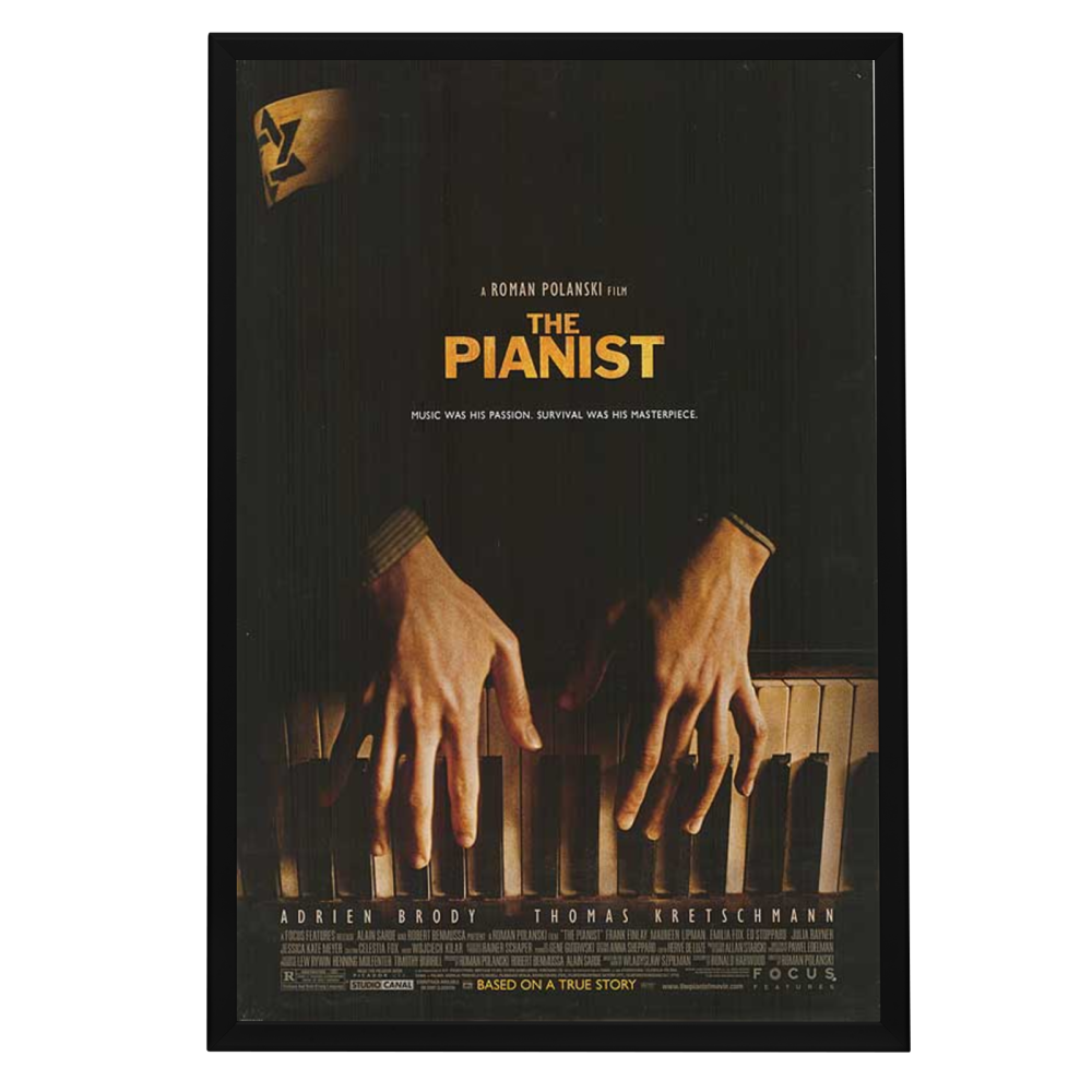 "Pianist" (2002) Framed Movie Poster