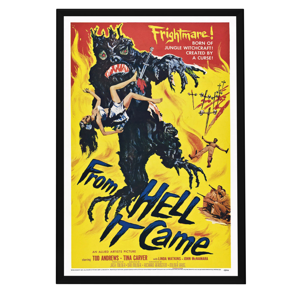 "From Hell It Came" (1957) Framed Movie Poster