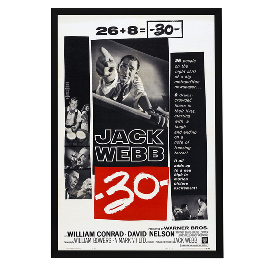 "'-30" (1959) Framed Movie Poster