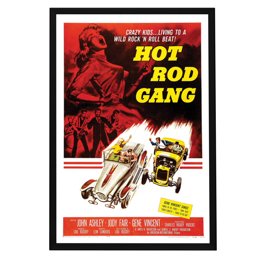 "Hot Rod Gang" (1958) Framed Movie Poster