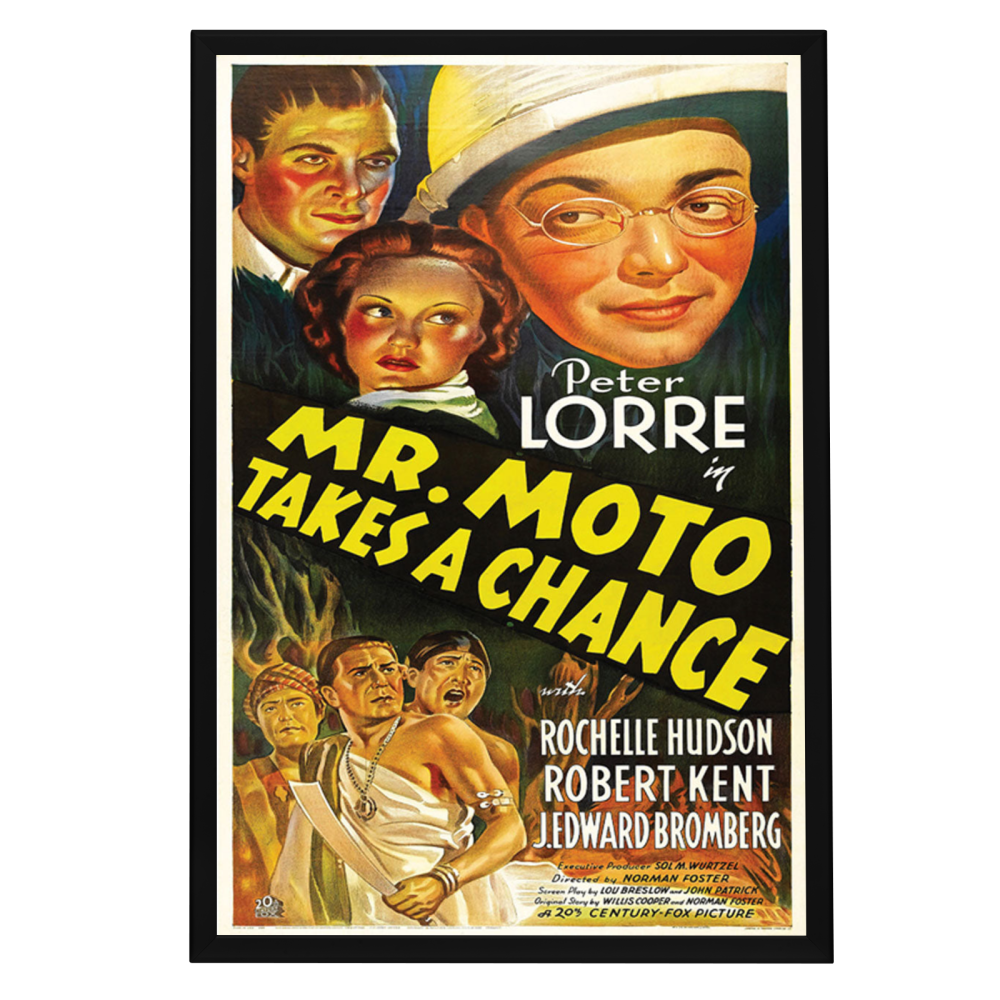 "Mr. Moto Takes A Chance" (1938) Framed Movie Poster