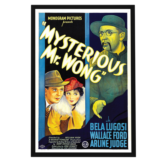 "Mysterious Mr. Wong" (1935) Framed Movie Poster