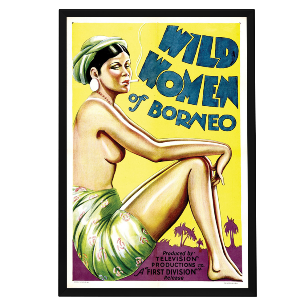 "Wild Women Of Borneo" (1931) Framed Movie Poster