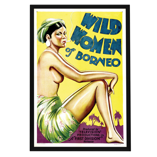 "Wild Women Of Borneo" (1931) Framed Movie Poster