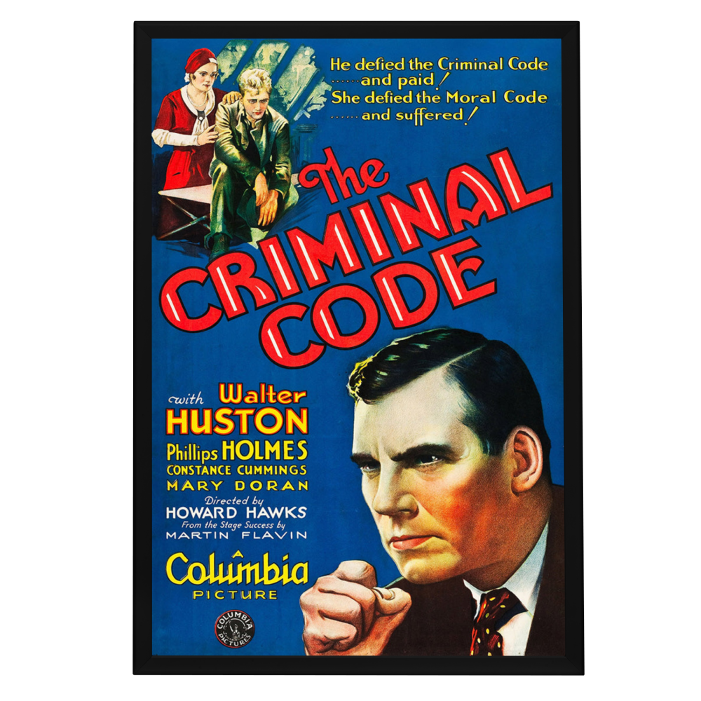 "Criminal Code" (1931) Framed Movie Poster