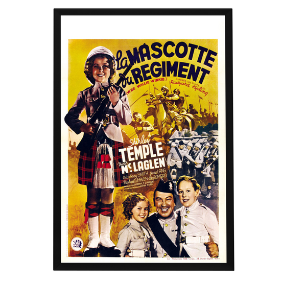 "Wee Willie Winkie (French)" (1937) Framed Movie Poster