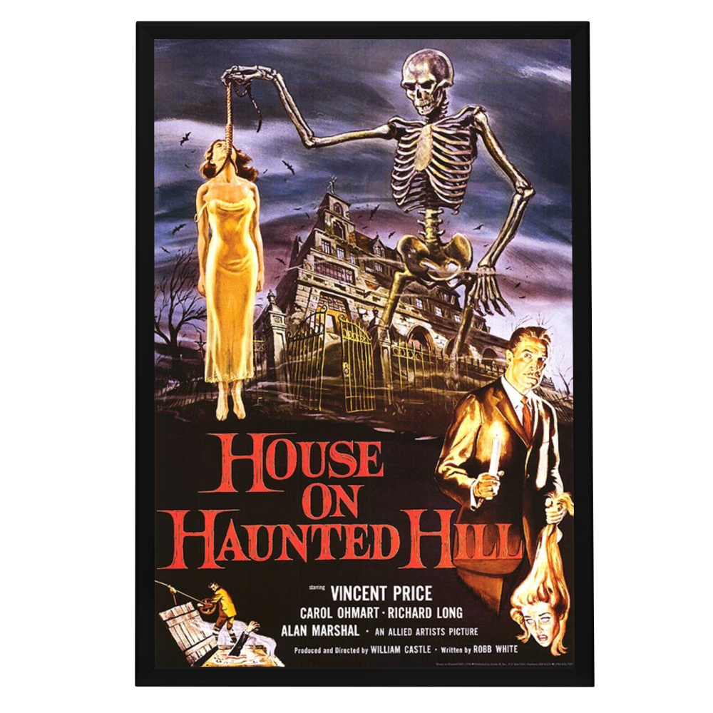 Load image into Gallery viewer, &amp;quot;House on Haunted Hill&amp;quot; (1959) Framed Movie Poster
