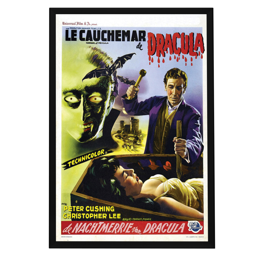"Horror of Dracula (French)" (1958) Framed Movie Poster