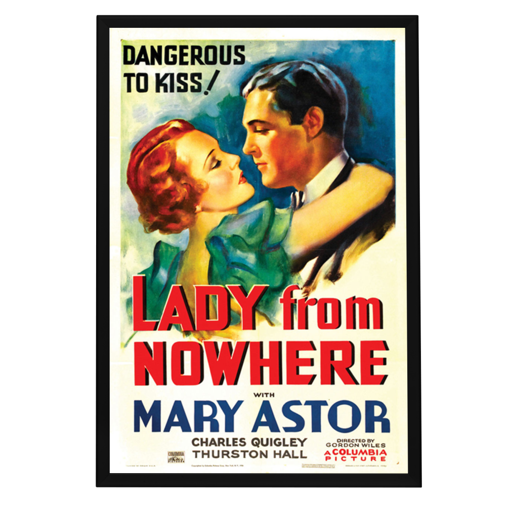 "Lady From Nowhere" (1936) Framed Movie Poster