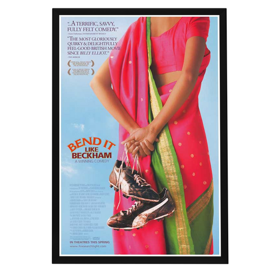 "Bend It Like Beckham" (2002) Framed Movie Poster