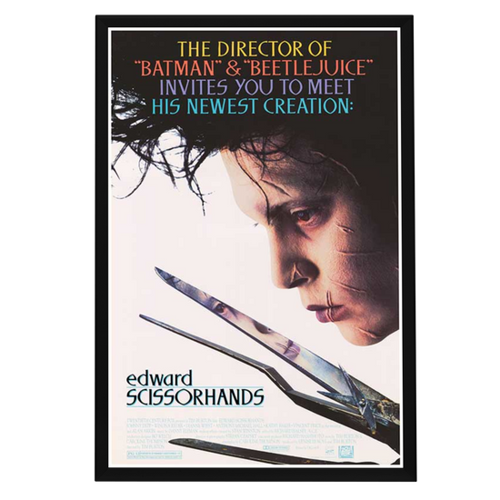 "Edward Scissorhands" (1990) Framed Movie Poster