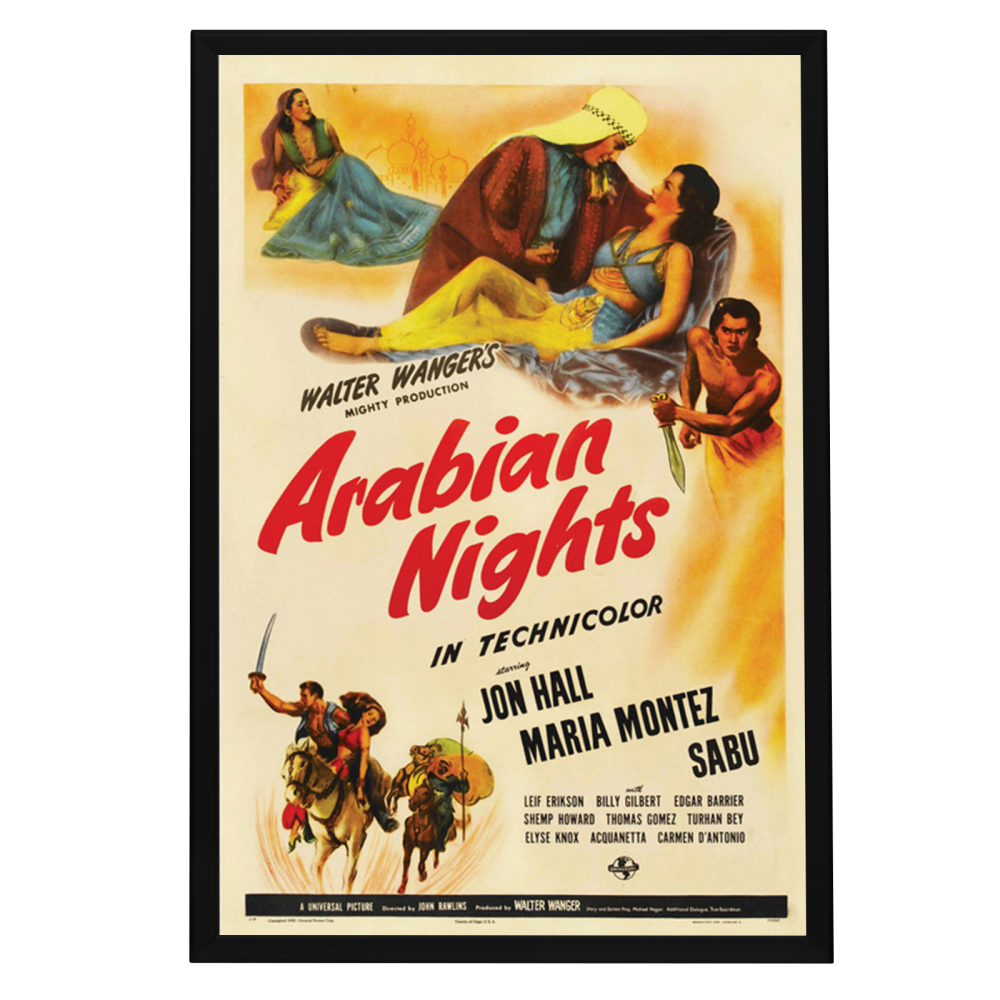 "Arabian Nights" (1942) Framed Movie Poster