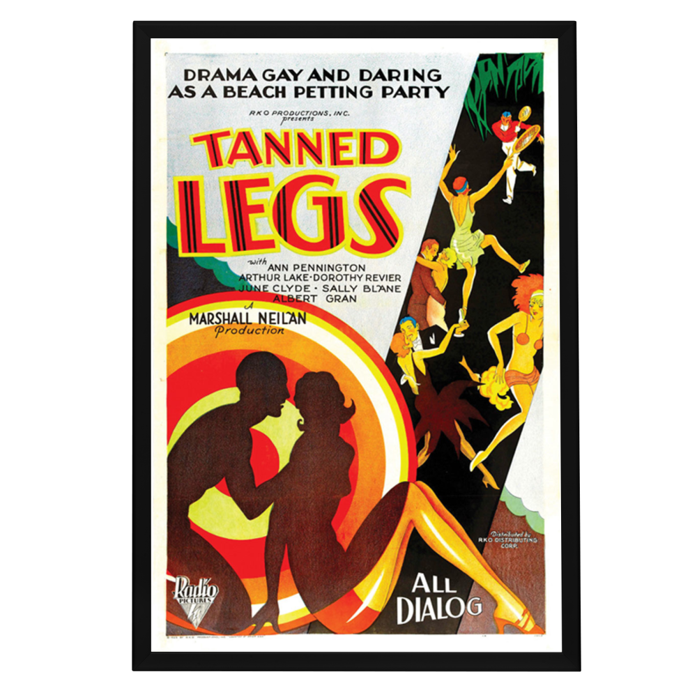"Tanned Legs" (1929) Framed Movie Poster
