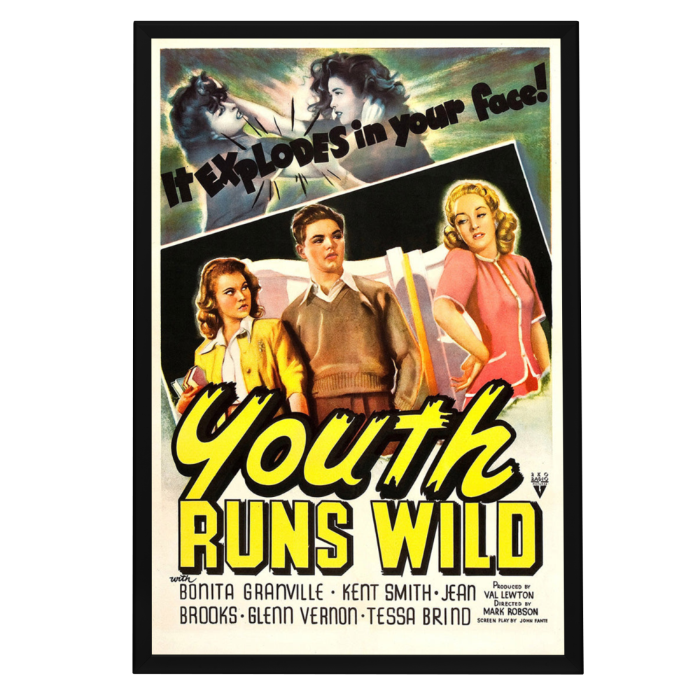 "Youth Runs Wild" (1944) Framed Movie Poster