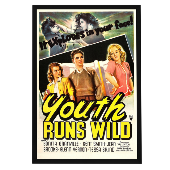 "Youth Runs Wild" (1944) Framed Movie Poster