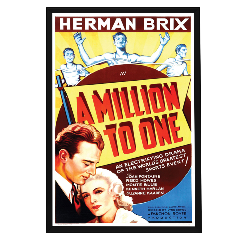 "Million To One" (1937) Framed Movie Poster