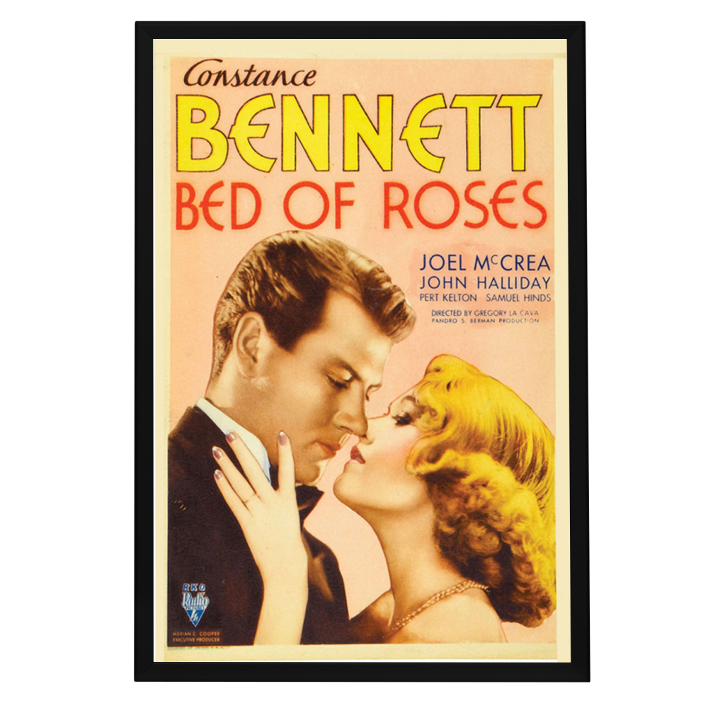 "Bed Of Roses" (1933) Framed Movie Poster