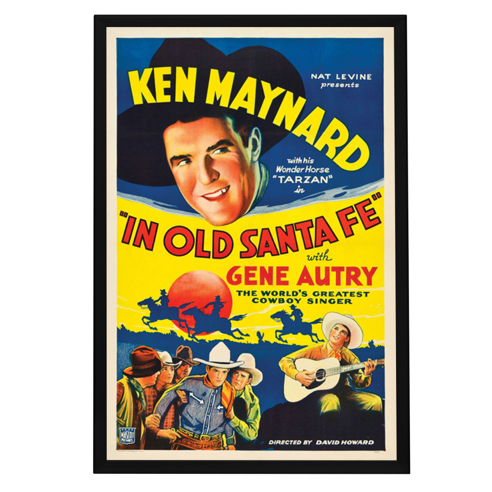 "In Old Santa Fe" (1934) Framed Movie Poster