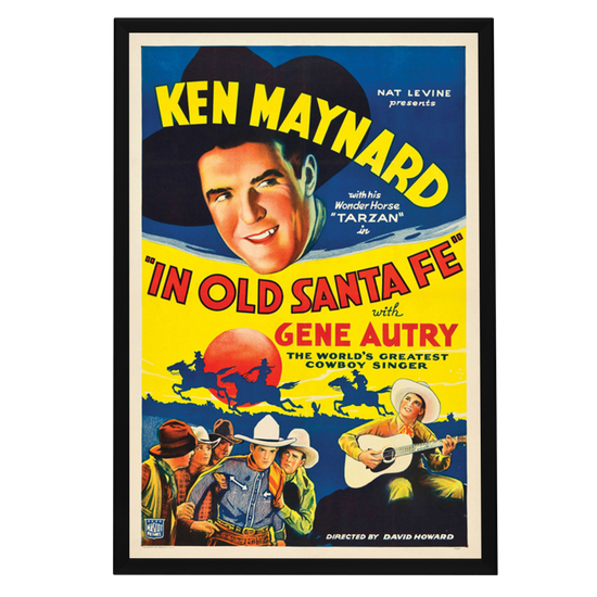 "In Old Santa Fe" (1934) Framed Movie Poster