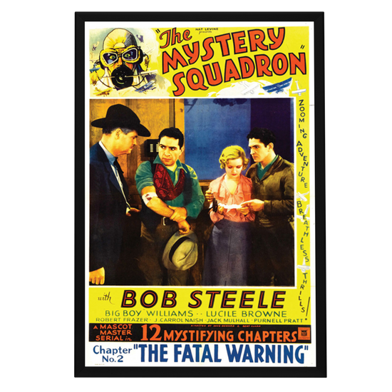 "Mystery Squadron" (1933) Framed Movie Poster