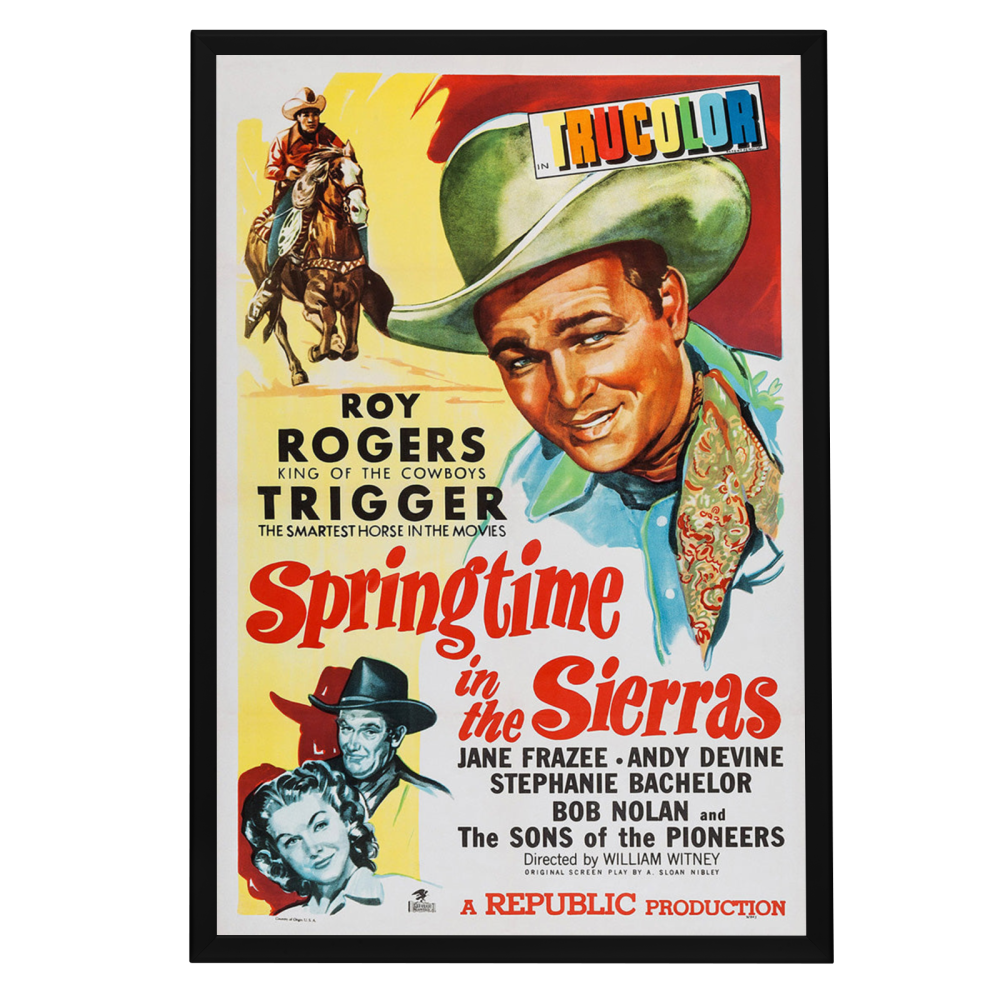 "Springtime In The Sierras" (1947) Framed Movie Poster