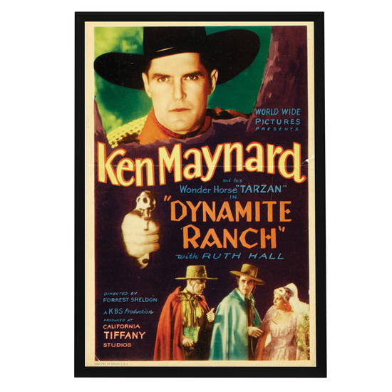 "Dynamite Ranch" (1932) Framed Movie Poster