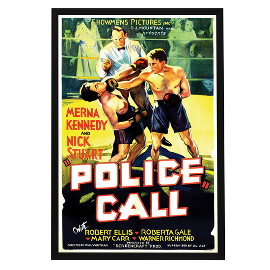 "Police Call" (1933) Framed Movie Poster