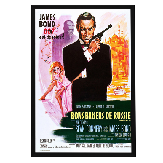 "From Russia With Love (French)" (1963) Framed Movie Poster