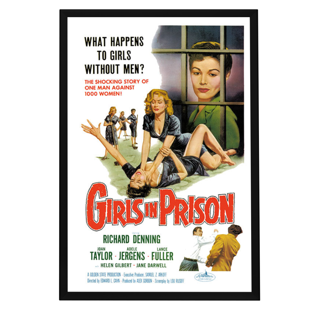 "Girls in Prison" (1956) Framed Movie Poster