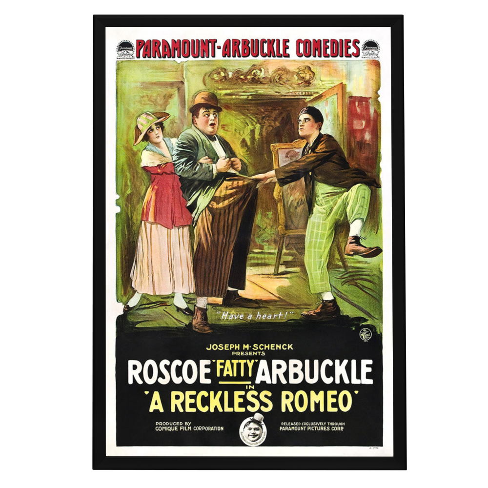 "Reckless Romeo" (1917) Framed Movie Poster