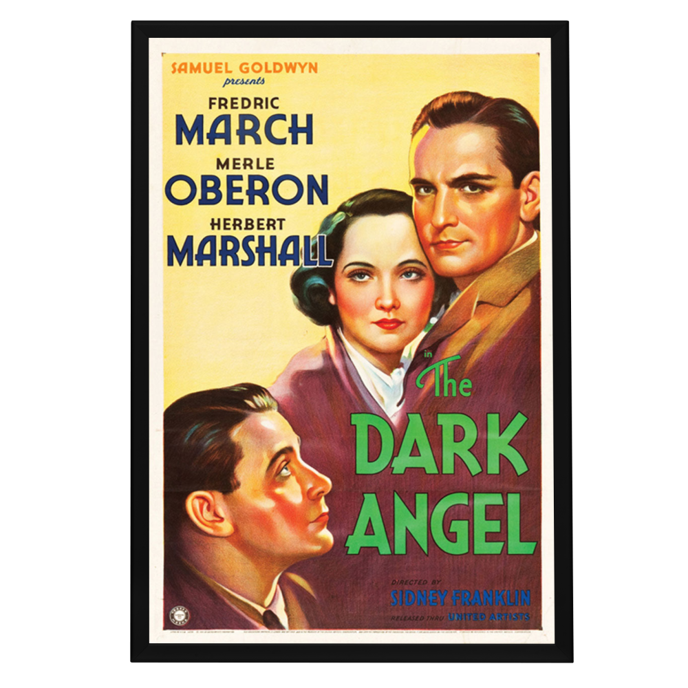 "Dark Angel" (1935) Framed Movie Poster