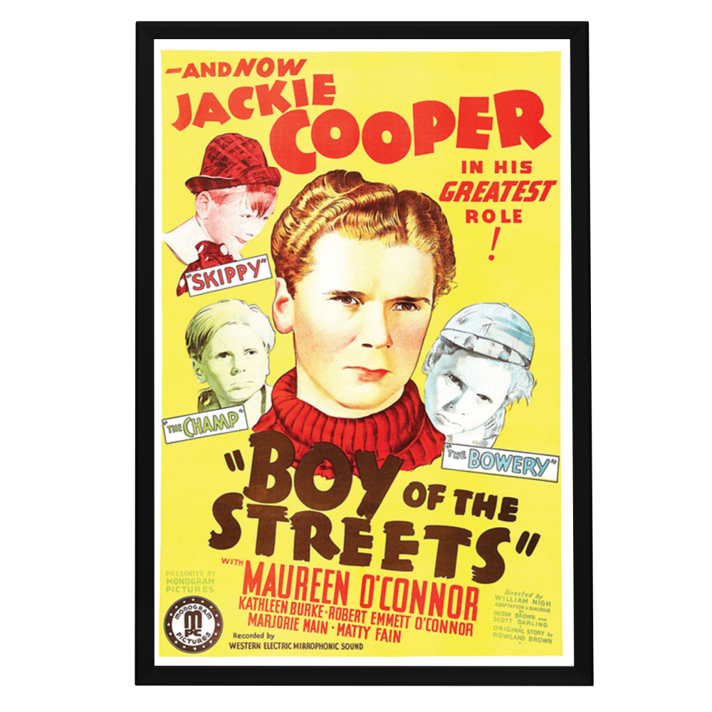 "Boy Of The Streets" (1938) Framed Movie Poster