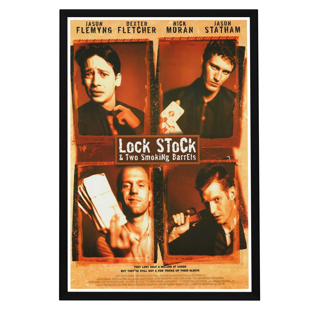 "Lock, Stock and Two Smoking Barrels" (1998) Framed Movie Poster