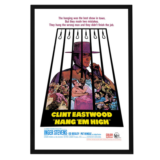 "Hang 'Em High" (1968) Framed Movie Poster