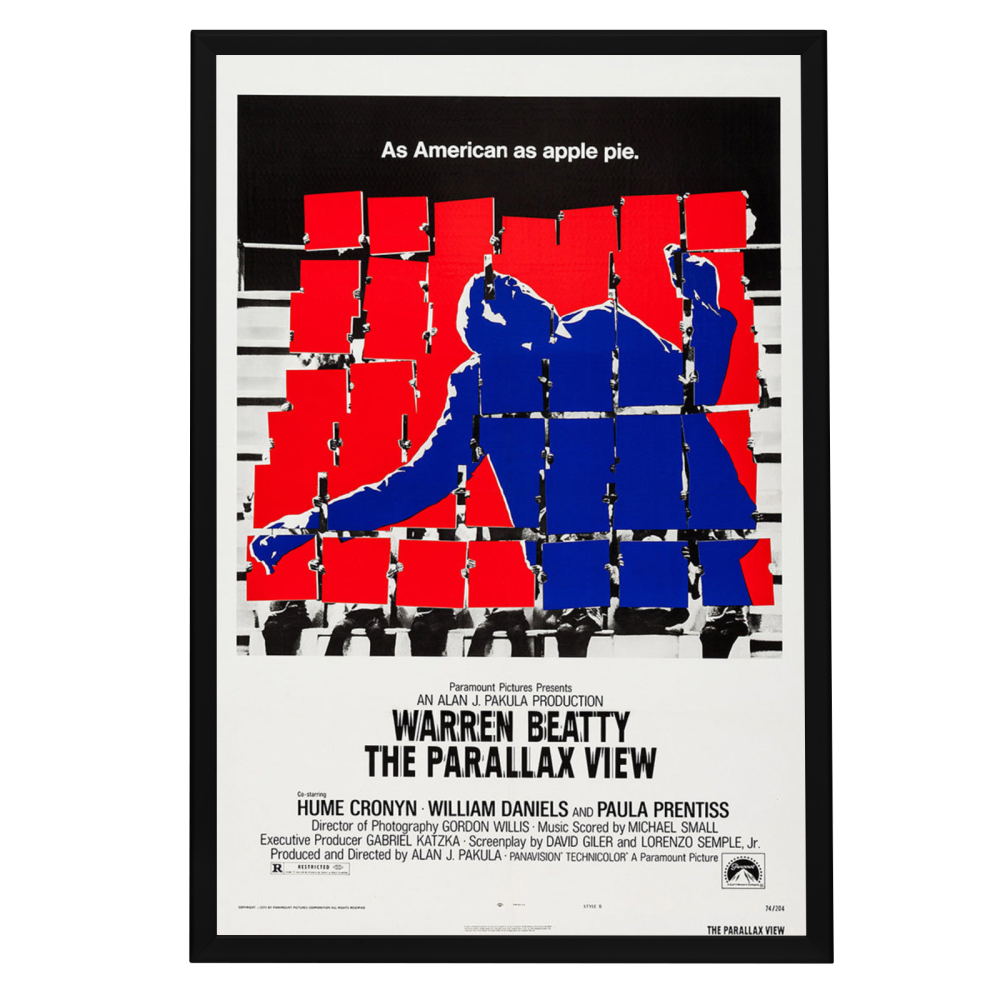 "Parallax VIew" (1974) Framed Movie Poster