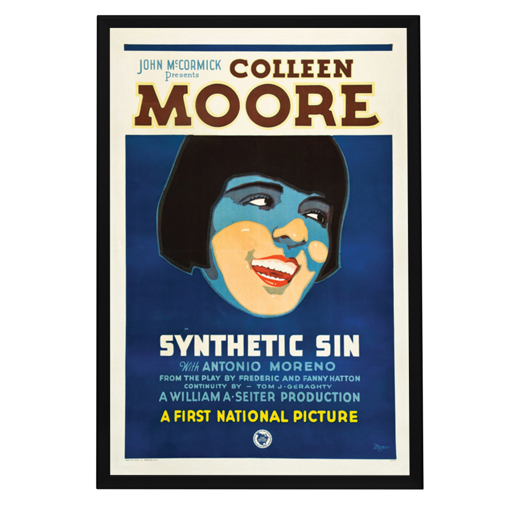 "Synthetic Sin" (1929) Framed Movie Poster