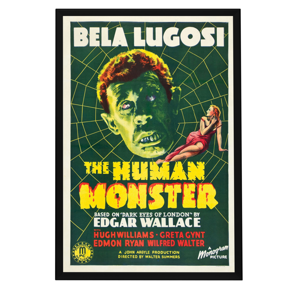 "Dark Eyes Of London aka Human Monster" (1940) Framed Movie Poster