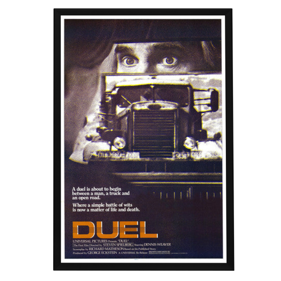 "Duel" (1971) Framed Movie Poster