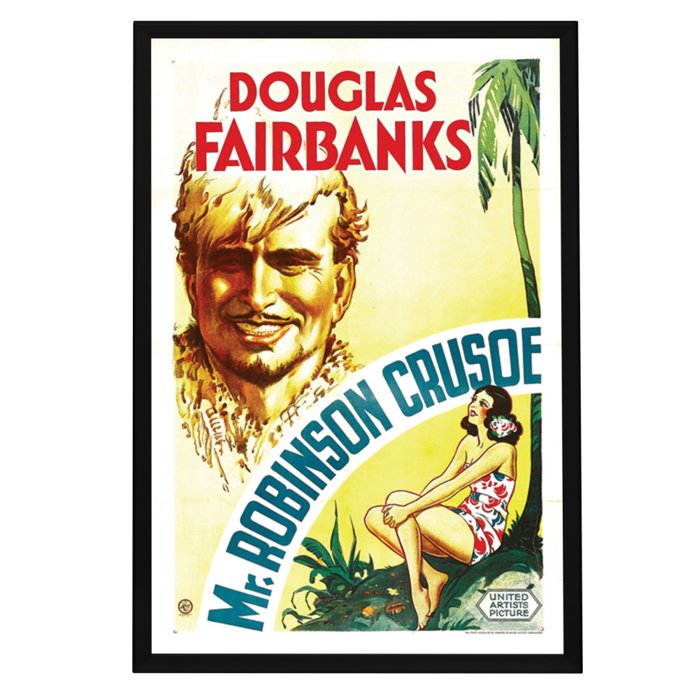 "Mr. Robinson Crusoe" (1932) Framed Movie Poster