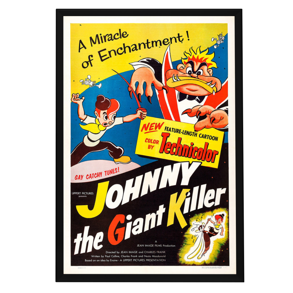 "Johnny The Giant Killer" (1950) Framed Movie Poster