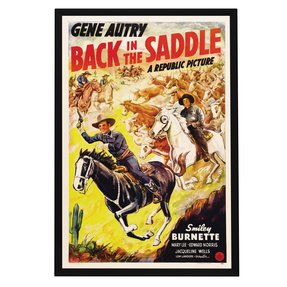 "Back In The Saddle" (1941) Framed Movie Poster