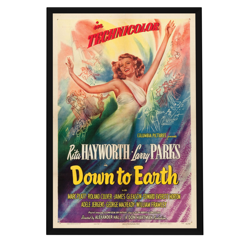 "Down To Earth" (1947) Framed Movie Poster