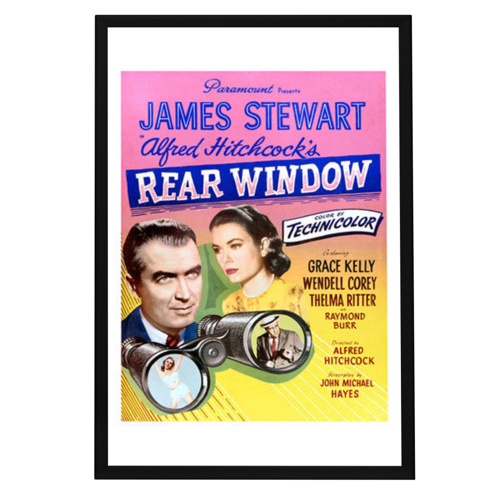 "Rear Window" (1954) Framed Movie Poster