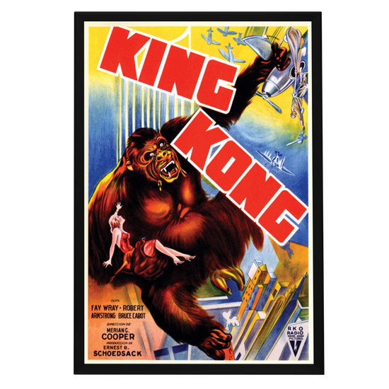 "King Kong" (1933) Framed Movie Poster