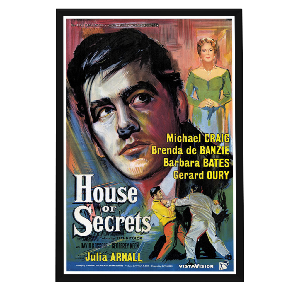 "House of Secrets" (1956) Framed Movie Poster