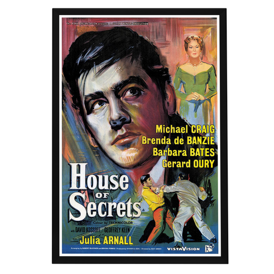 "House of Secrets" (1956) Framed Movie Poster