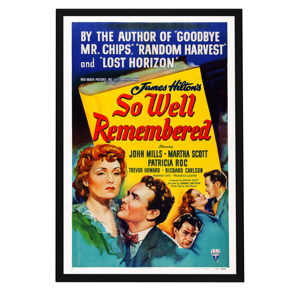 "So Well Remembered" (1947) Framed Movie Poster